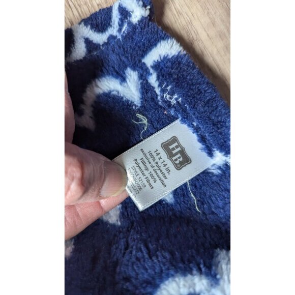 HB Whale Shark Baby Security Blanket  lovey Blue & White Waves 14" - Picture 6 of 7